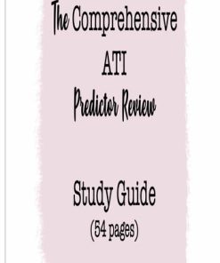 Study Guide for ATI Comprehensive Predictor Exam