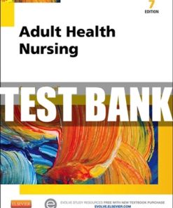 Test Bank for Adult Health Care 7th Edition by Cooper