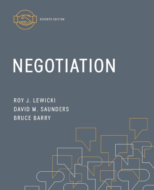 Test Bank For Negotiation 7th Edition By Lewicki