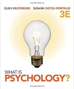 Test Bank for What is Psychology? 3rd Edition by Ellen E. Pastorino