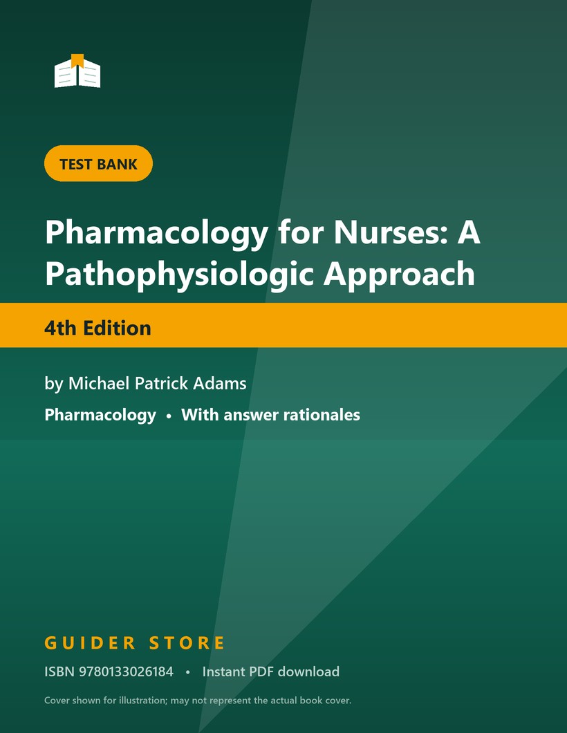 Pharmacology for Nurses: A Pathophysiologic Approach 4th Edition - Guider Store