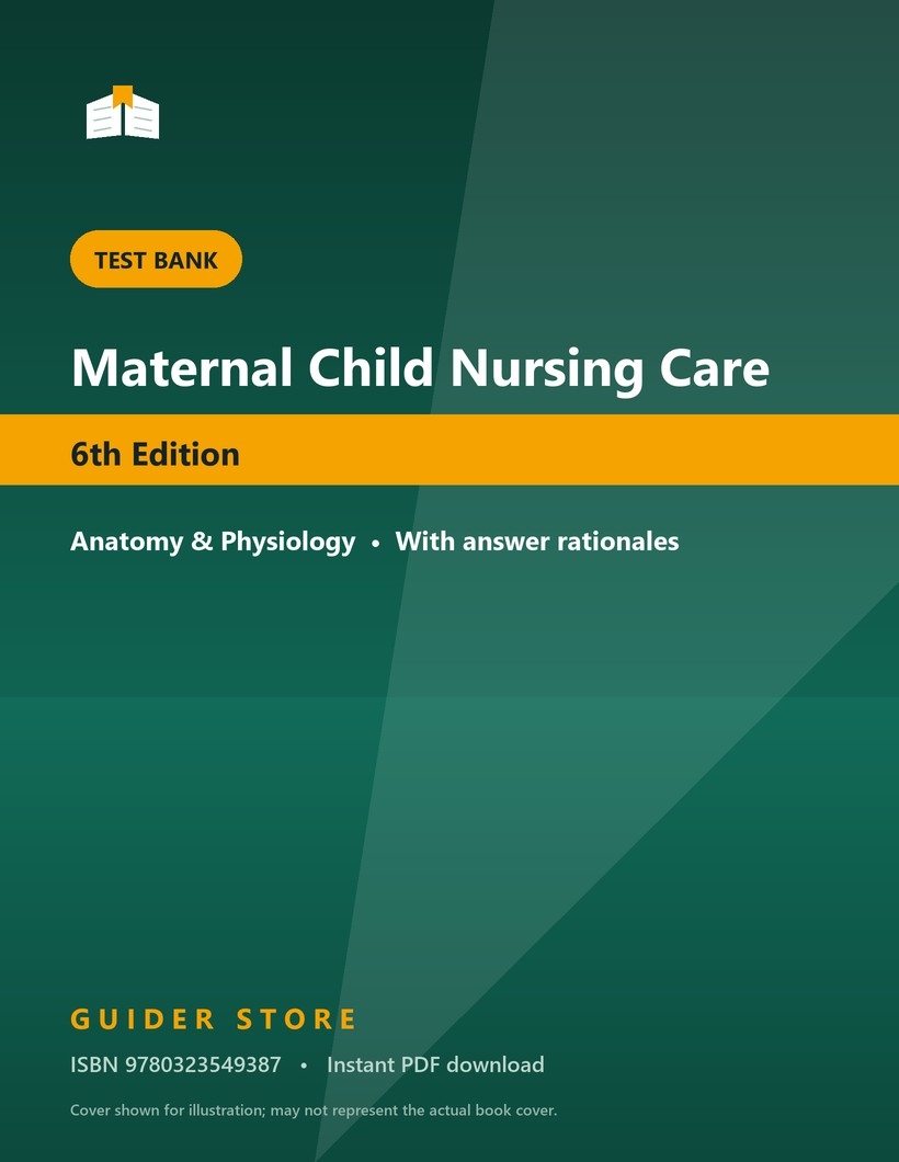 Maternal Child Nursing Care 6th Edition - Guider Store