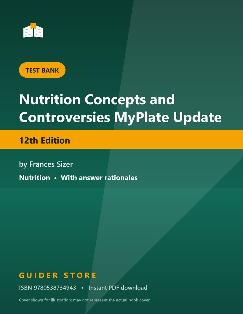 Nutrition Concepts and Controversies MyPlate Update 12th Edition - Guider Store