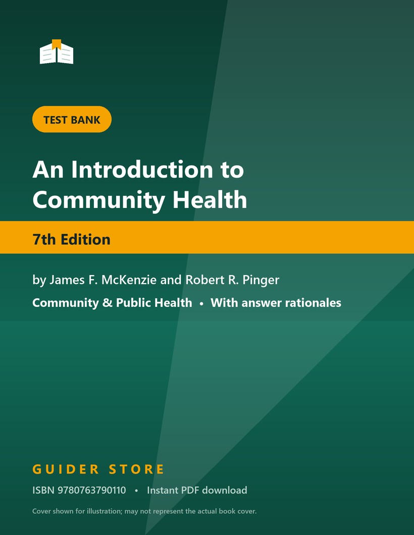 An Introduction to Community Health 7th Edition - Guider Store