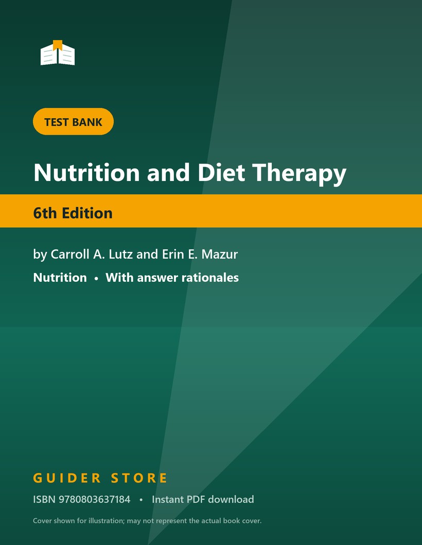 Nutrition and Diet Therapy 6th Edition - Guider Store