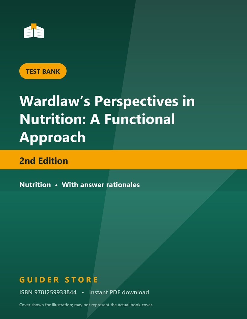 Wardlaw’s Perspectives in Nutrition: A Functional Approach 2nd Edition - Guider Store
