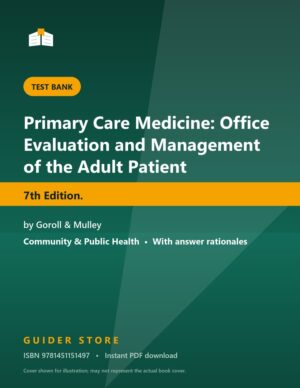 Primary Care Medicine: Office Evaluation and Management of the Adult Patient 7th Edition. - Guider Store