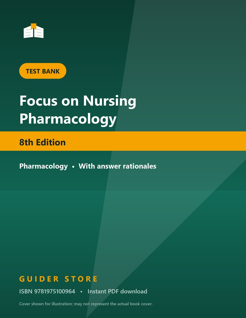 Focus on Nursing Pharmacology 8th Edition - Guider Store