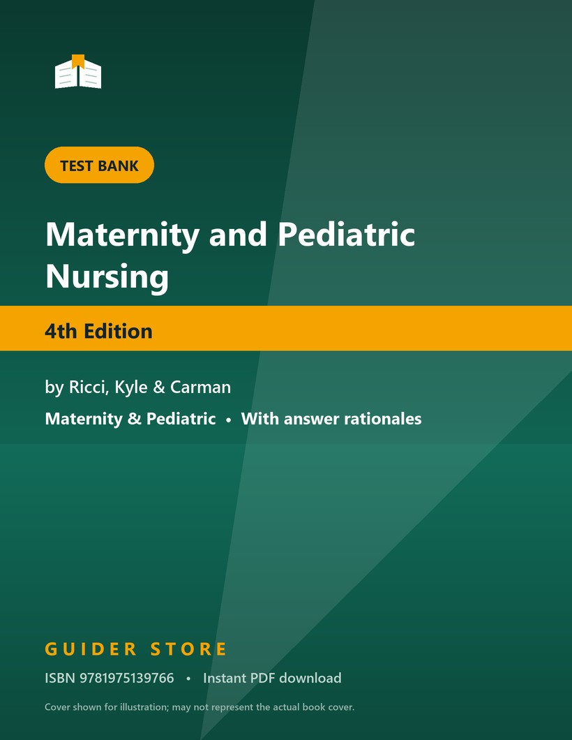 Maternity and Pediatric Nursing 4th Edition - Guider Store