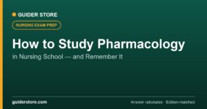 How to Study Pharmacology in Nursing School (and Actually Remember It)
