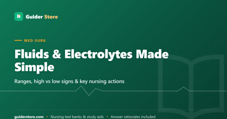 Fluid and Electrolytes for Nursing Students: The Simplified Guide