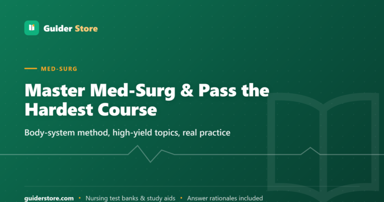 Med-Surg Nursing: How to Study and Pass (High-Yield Topics and Strategy)