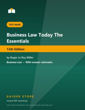 Business Law Today The Essentials - Guider Store