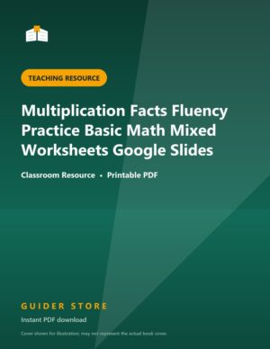 Multiplication Facts Fluency Practice Basic Math Mixed Worksheets Google Slides - Guider Store