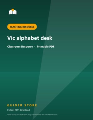 Vic alphabet desk - Guider Store