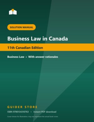 Business Law in Canada - Guider Store