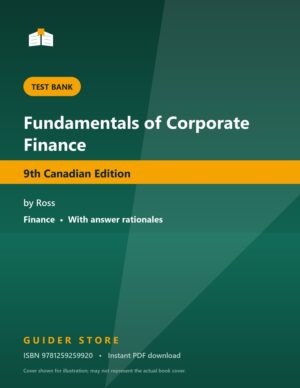 Fundamentals of Corporate Finance - Guider Store