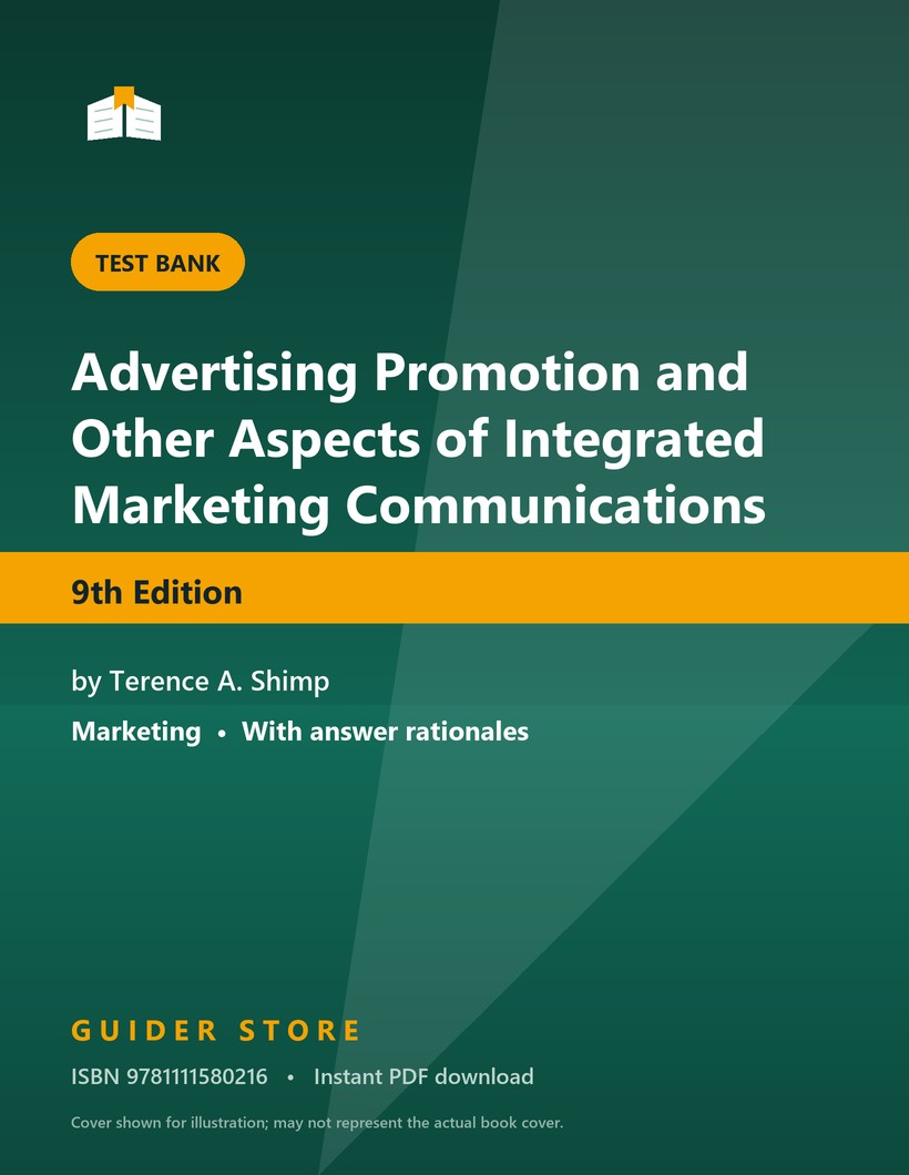 Advertising Promotion and Other Aspects of Integrated Marketing Communications - Guider Store