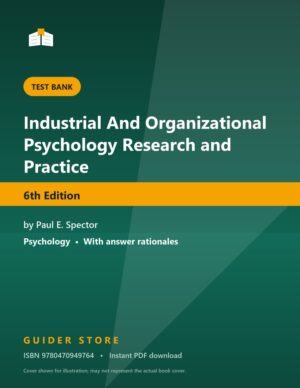 Industrial And Organizational Psychology Research and Practice - Guider Store