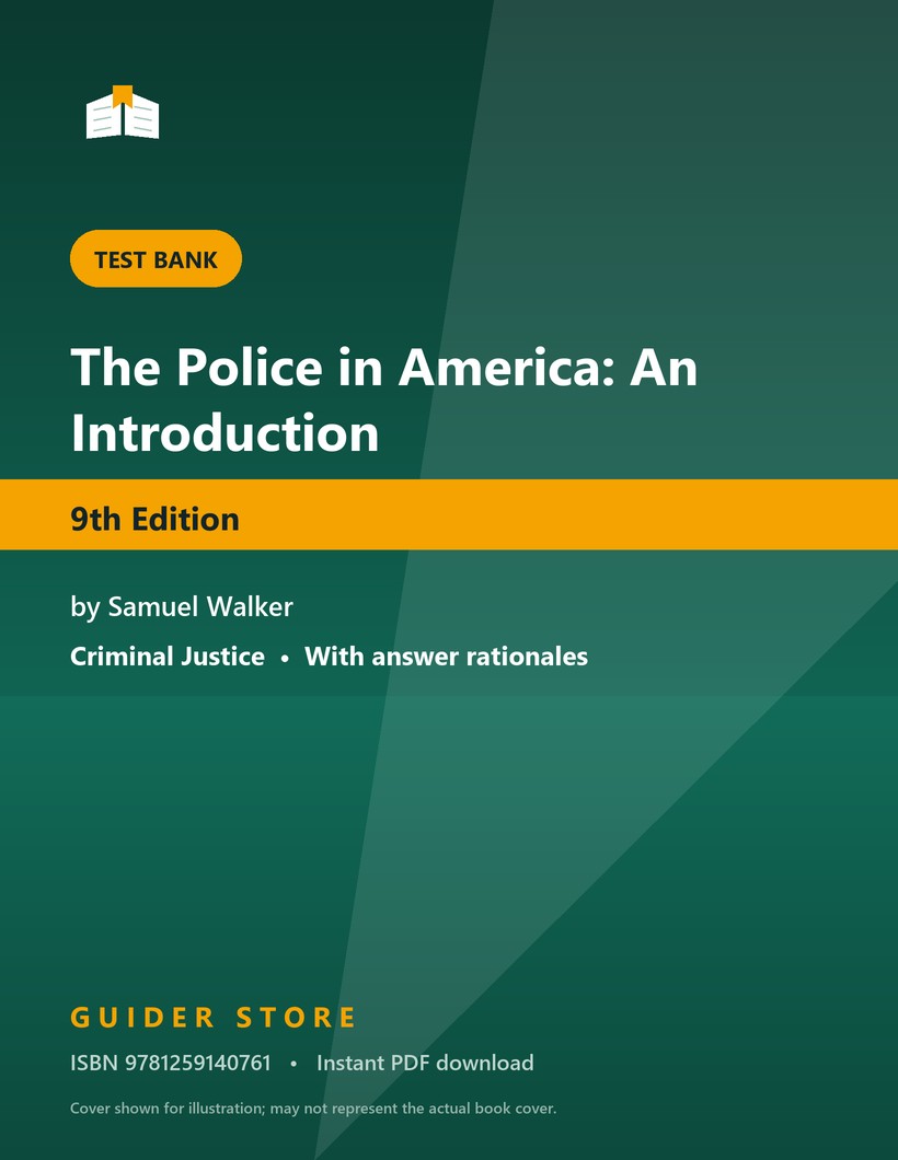 The Police in America: An Introduction - Guider Store