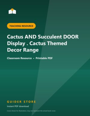 Cactus AND Succulent DOOR Display . Cactus Themed Decor Range - Guider Store