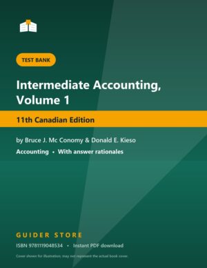 Intermediate Accounting, Volume 1 - Guider Store