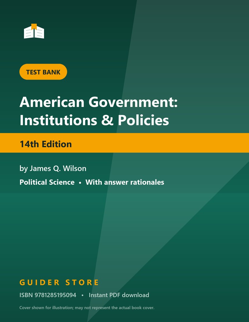 American Government: Institutions & Policies - Guider Store