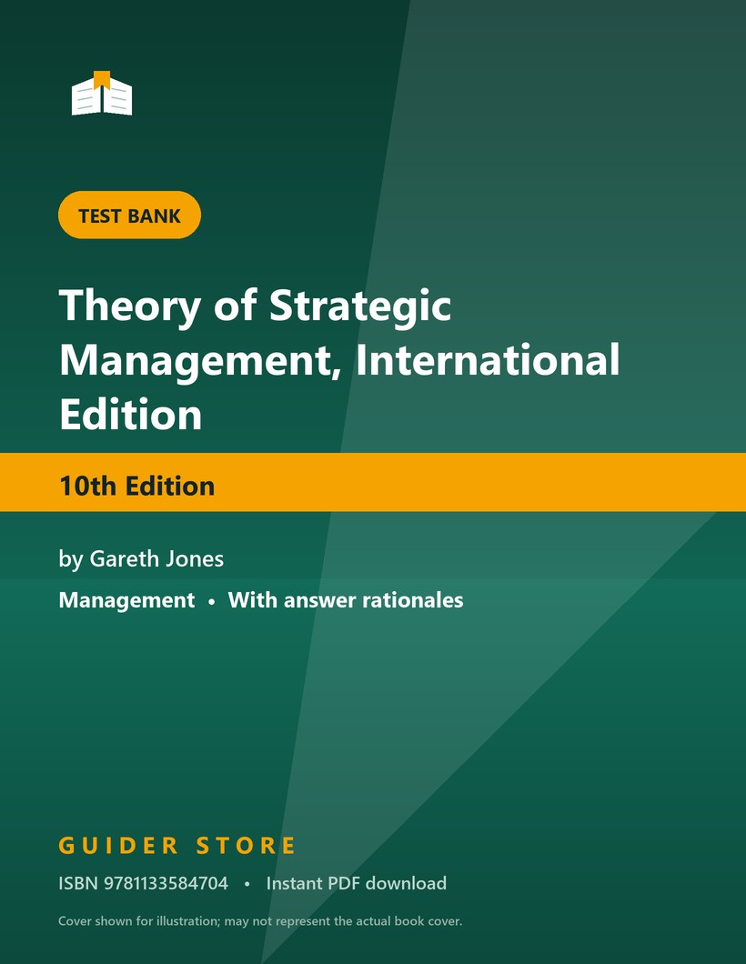 Theory of Strategic Management, International Edition - Guider Store