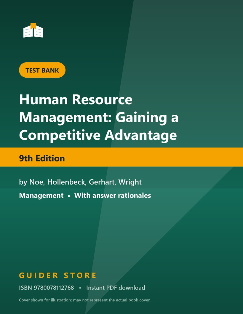 Human Resource Management: Gaining a Competitive Advantage - Guider Store