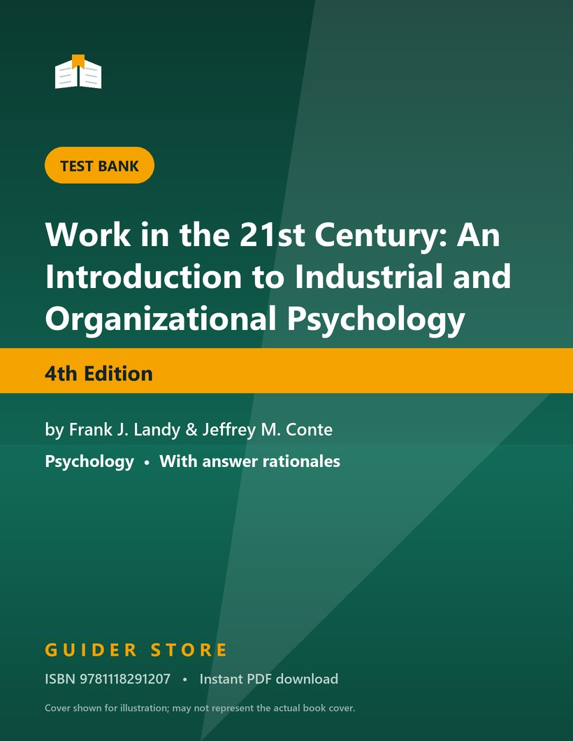 Work in the 21st Century: An Introduction to Industrial and Organizational Psychology - Guider Store
