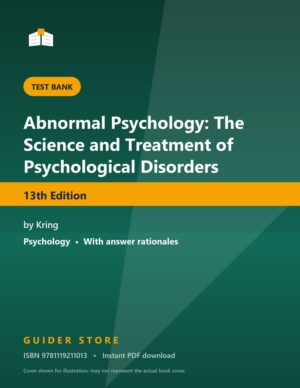 Abnormal Psychology: The Science and Treatment of Psychological Disorders - Guider Store