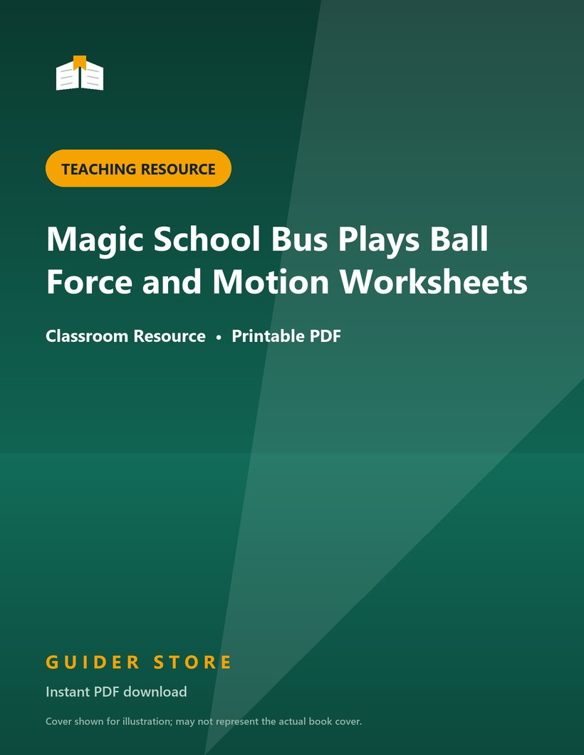Magic School Bus Plays Ball Force and Motion Worksheets - Guider Store