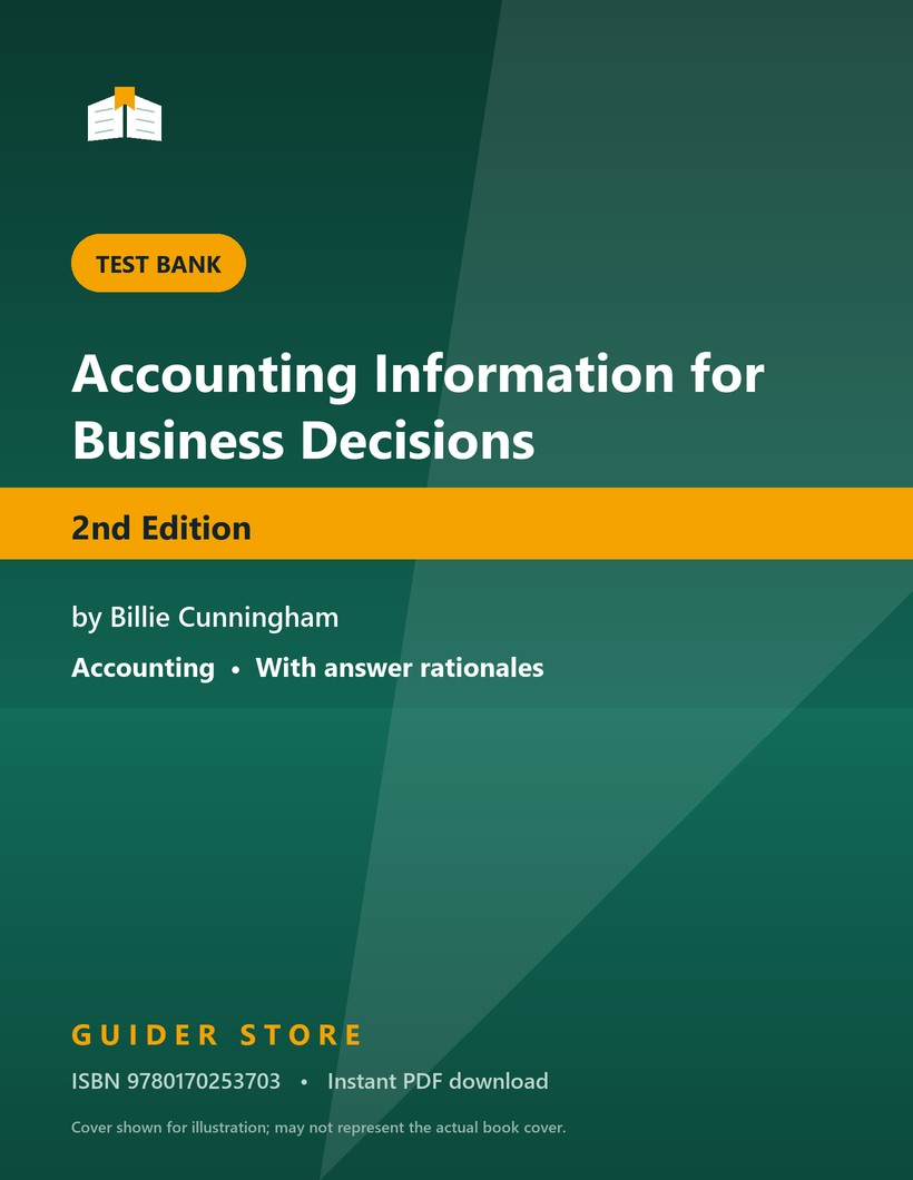 Accounting Information for Business Decisions - Guider Store