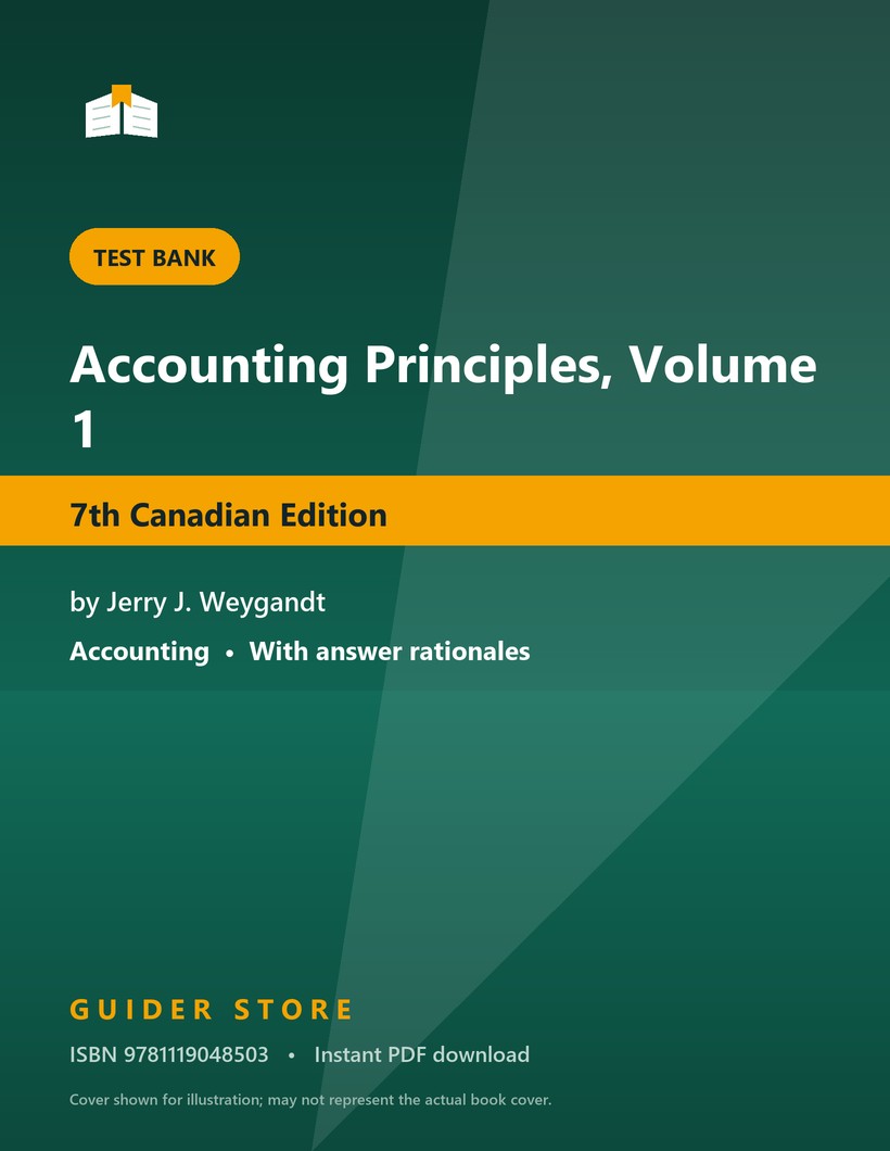 Accounting Principles, Volume 1 - Guider Store