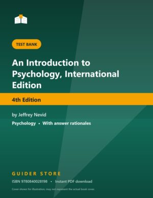 An Introduction to Psychology, International Edition - Guider Store