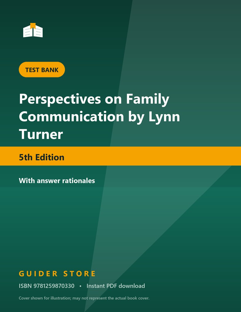Perspectives on Family Communication by Lynn Turner - Guider Store