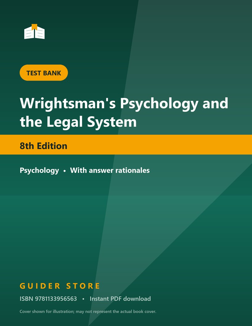 Wrightsman's Psychology and the Legal System - Guider Store