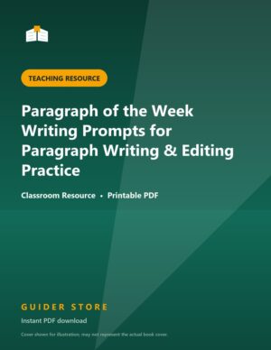 Paragraph of the Week Writing Prompts for Paragraph Writing & Editing Practice - Guider Store
