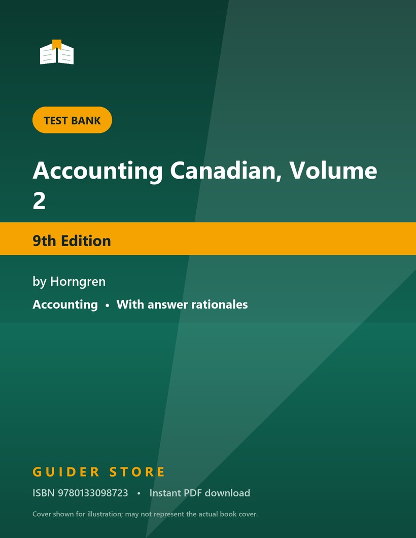 Accounting Canadian, Volume 2 - Guider Store