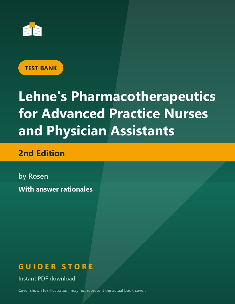 Lehne's Pharmacotherapeutics for Advanced Practice Nurses and Physician Assistants - Guider Store