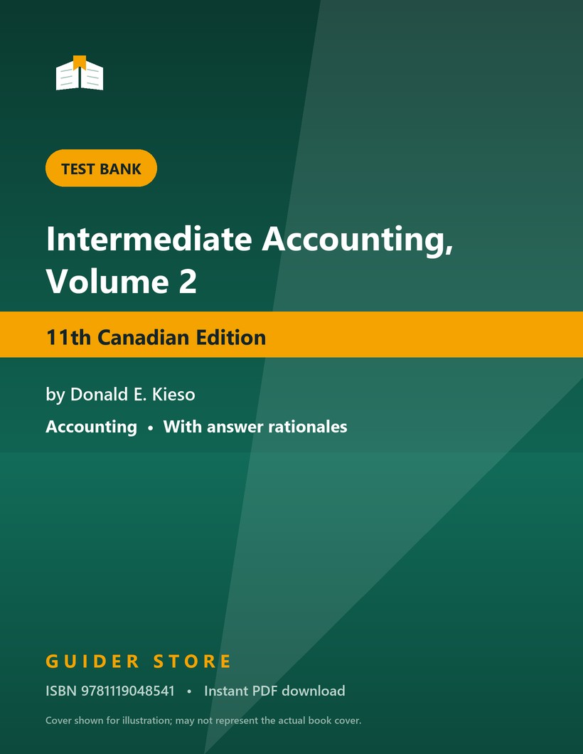 Intermediate Accounting, Volume 2 - Guider Store