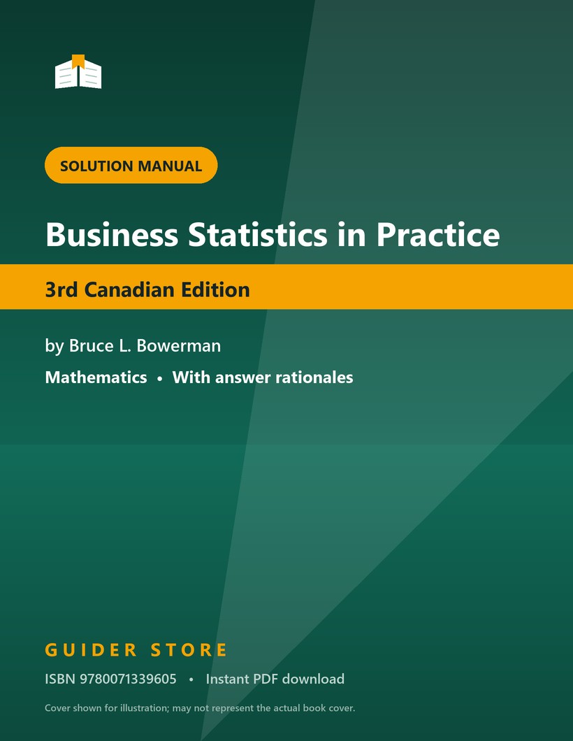 Business Statistics in Practice - Guider Store