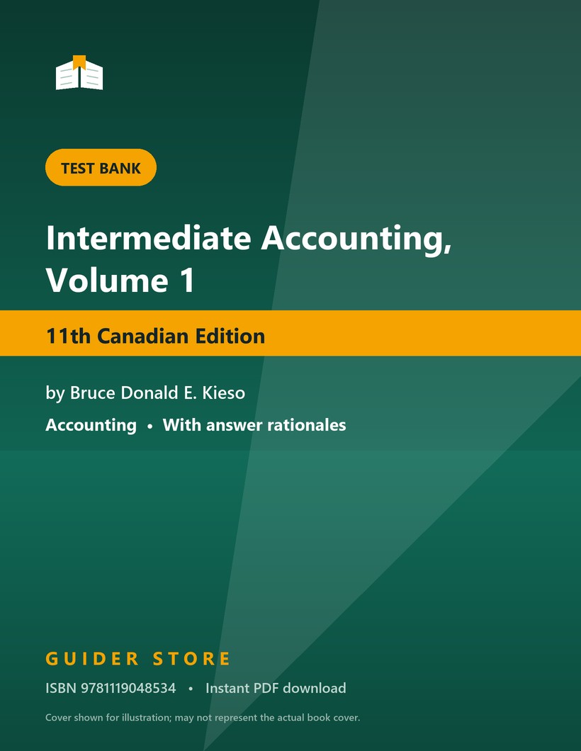 Intermediate Accounting, Volume 1 - Guider Store