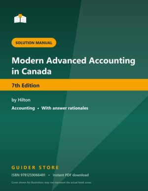 Modern Advanced Accounting in Canada - Guider Store