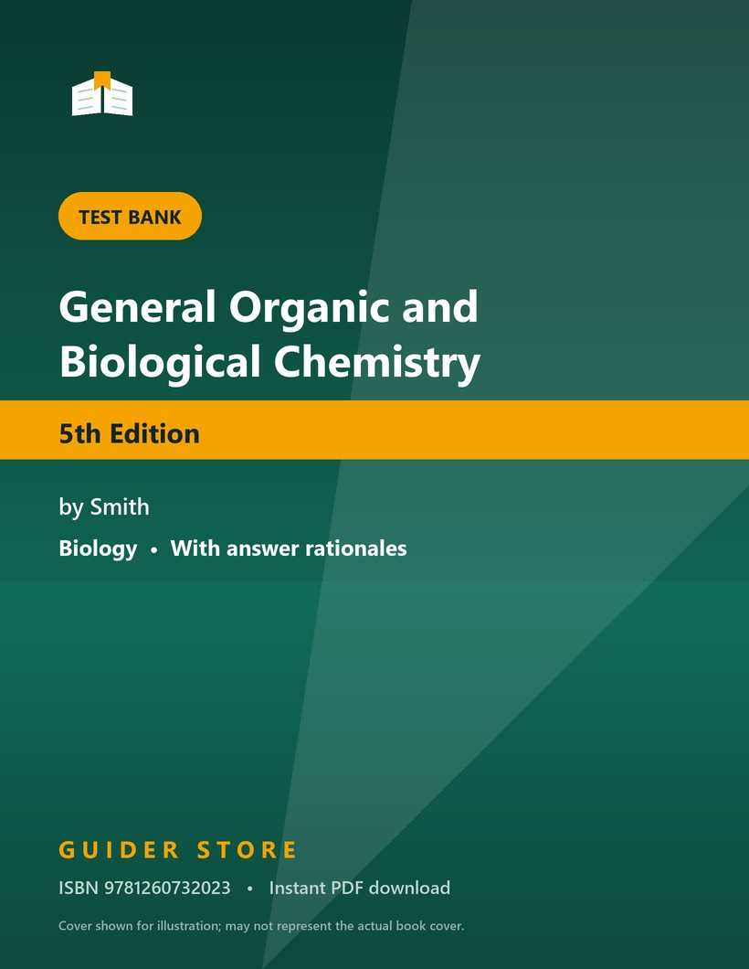 General Organic and Biological Chemistry - Guider Store