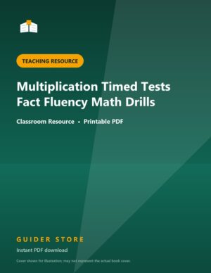 Multiplication Timed Tests Fact Fluency Math Drills - Guider Store