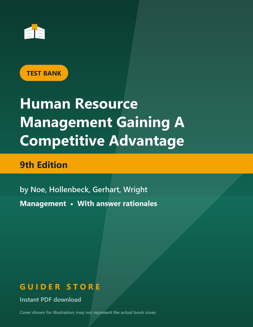 Human Resource Management Gaining A Competitive Advantage - Guider Store