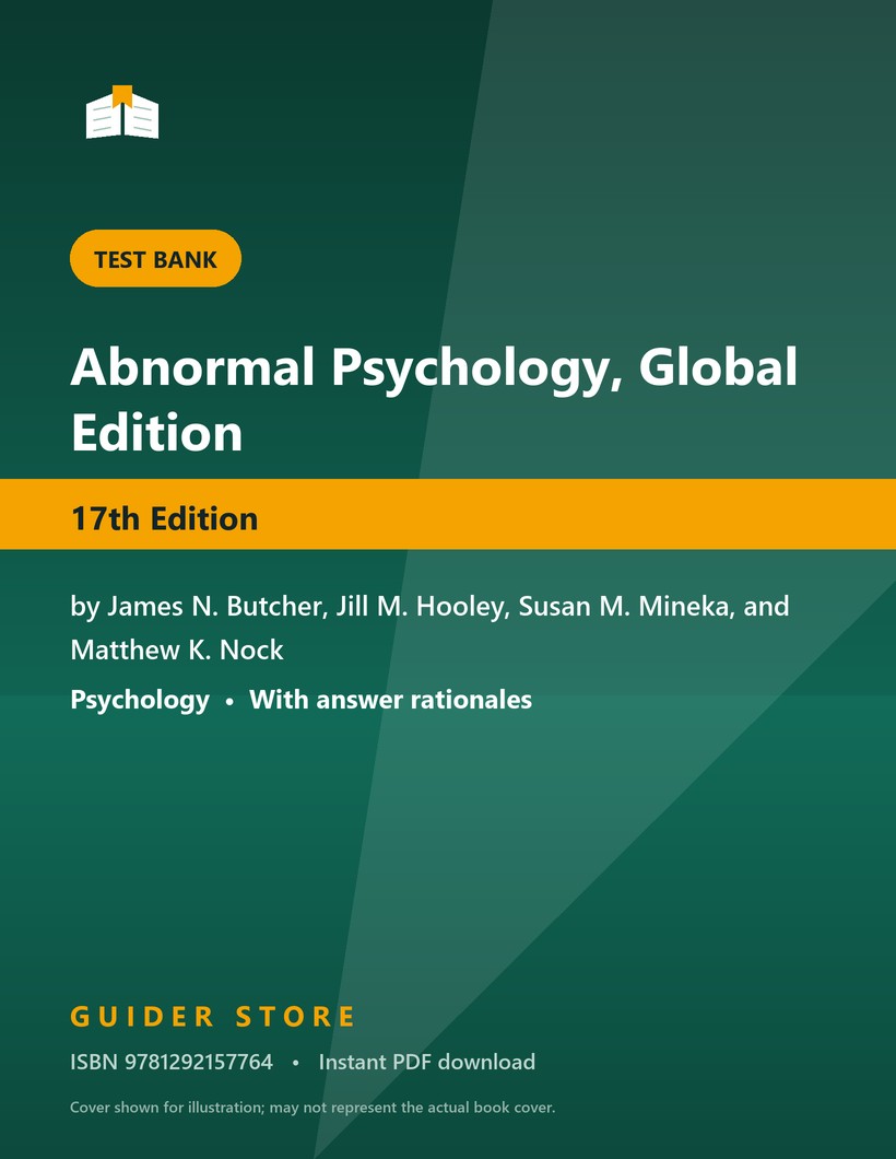 Abnormal Psychology, Global Edition - Guider Store