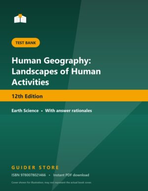 Human Geography: Landscapes of Human Activities - Guider Store