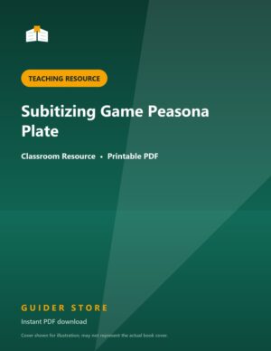 Subitizing Game Peasona Plate - Guider Store